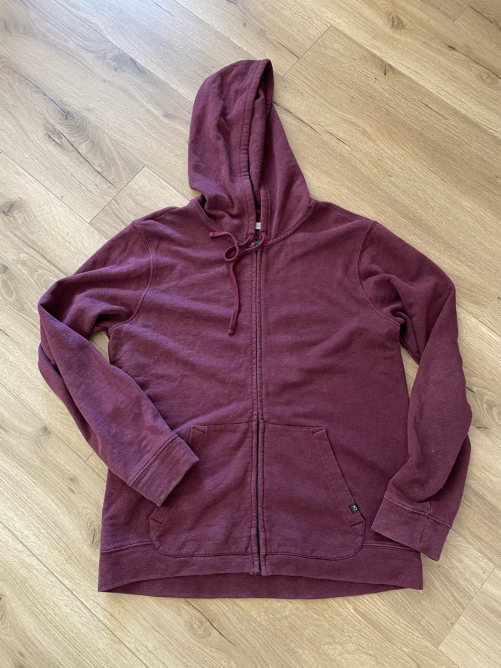 Outerknown sur full zip hemp organic cotton surf hoodie mid heavyweight L